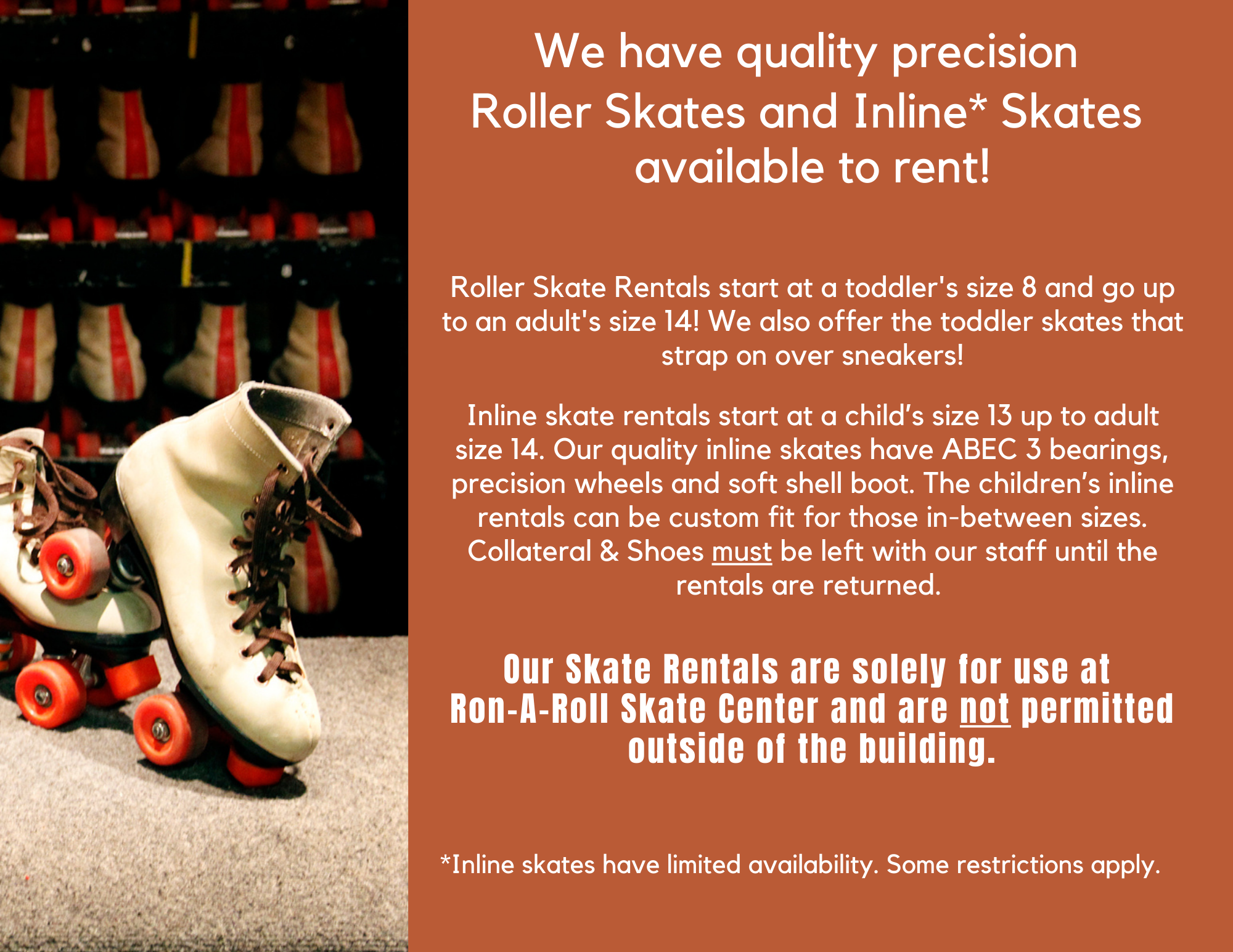 Skate Rental – Perfect for Birthday Parties And Family Fun